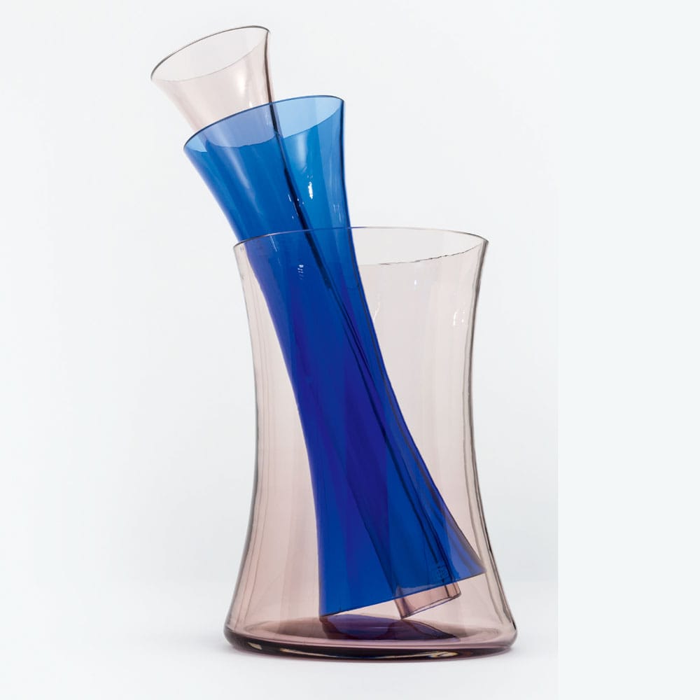 DANESE (ダネーゼ) VETRO MURANO ムラーノガラスベース AG/LB(D3=アメジスト/ライトブルー) インテリア雑貨