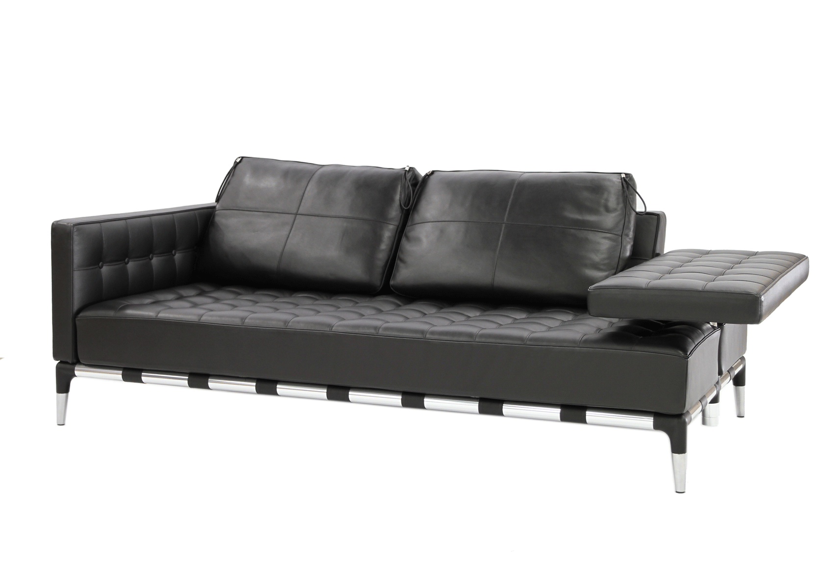 Cassina カッシーナ 241 PRIVE プリヴェ オットマン黒革