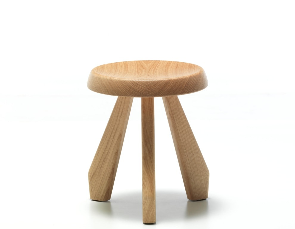 カッシーナ　523TABOURET MERIBEL スツール（ブラック）H380