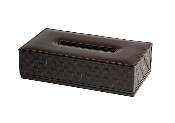 ixc.  (イクスシー) -  tissue box オリジナル レザー ティッシュボックス ダークブラウン