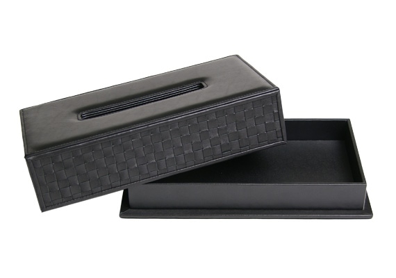 ixc.  (イクスシー) -  tissue box オリジナル レザー ティッシュボックス ダークブラウン