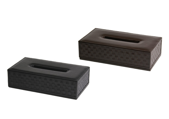 ixc.  (イクスシー) -  tissue box オリジナル レザー ティッシュボックス ブラック
