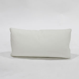 オリジナルクッション 55×30cm (白革)- アウトレット: アウトレット