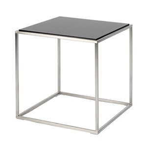 ixc. (イクスシー) ILE table（BKガラス x ステンレスHL