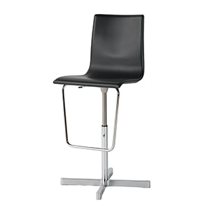 WOK 535  BARSTOOL（黒革）-アウトレット